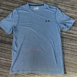 Under Armour Men's Heather Blue Short Sleeve Tee